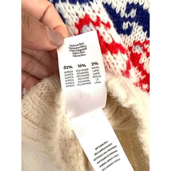 Mother Denim the wide sleeve Alpaca jumper crop size L - Picture 11 of 11